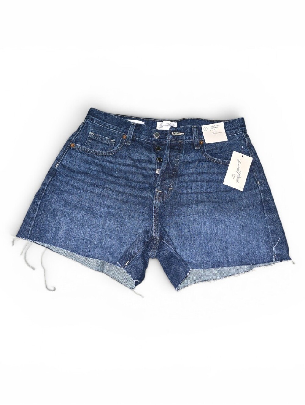 Womens Universal Thread, Button Fly, Cut Off, 90s Style Baggy Shorts, Size 7,NWT